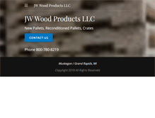 Tablet Screenshot of jwwoodproducts.com